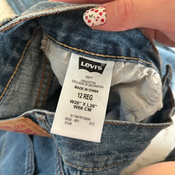 SOLD - Levi 550 Women’s Straight Leg Cotton Jeans Size 12 Regular - Picture 4 of 4